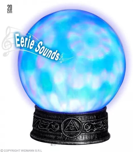 Αποκριάτικο Διακοσμητικό Halloween Crystal Ball 20cm Μπλε