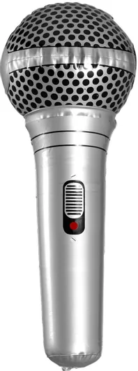 Αποκριάτικο Μικρόφωνο Widmann 35cm Ασημί