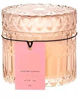 Αρωματικό Κερί Flower Sampagne σε Βάζο 9x8.5cm Μπεζ