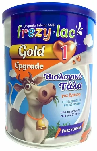 Βρεφικό Γάλα Frezylac Gold Upgrade 1 Βιολογικό 400gr γιa 6+ Μηνών