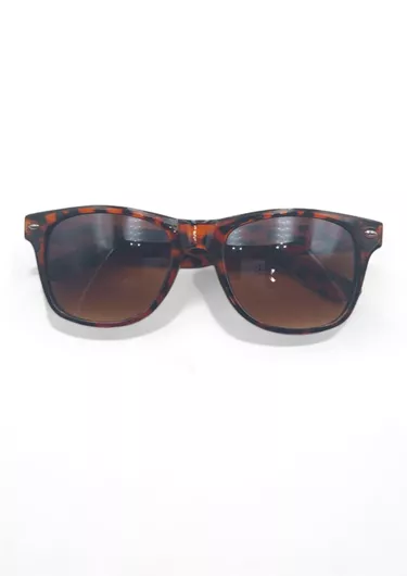 Γυαλιά Ηλίου Οβάλ με Κοκκάλινο Σκελετό Καφέ