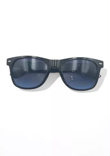 Γυαλιά Ηλίου Οβάλ με Κοκκάλινο Σκελετό Μπλε