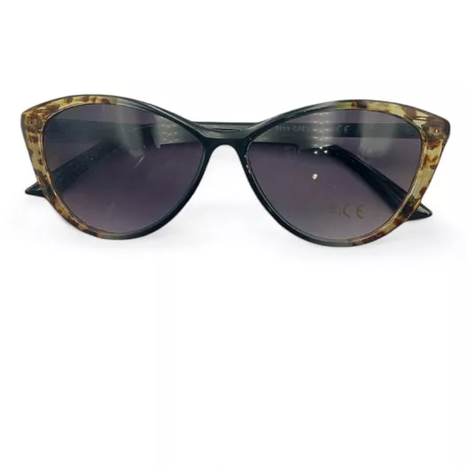 Γυναικεία Γυαλιά Ηλίου Cat Eye με Κοκκάλινο Σκελετό Μαύρο / Καφέ