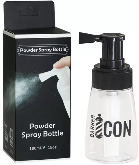 Δοχείο Ταλκ Barber Icon με Αντλία Spray 180ml