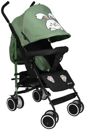 Καρότσι Μωρού Bebe Stars Buggy Bunny Αναδιπλούμενο από 6 Μηνών Olive