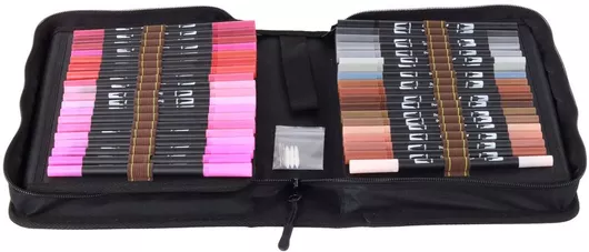 Μαρκαδόροι Ζωγραφικής Επαγγελματικοί Σετ 120τμχ με Διπλή Μύτη Πολύχρωμοι