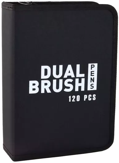 Μαρκαδόροι Ζωγραφικής Επαγγελματικοί Σετ 120τμχ με Διπλή Μύτη Πολύχρωμοι