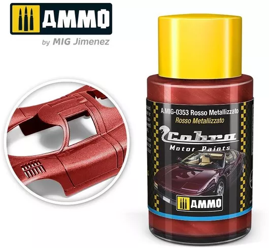 Χρώμα Μοντελισμού Cobra Motor 30ml Rosso Metallizzato