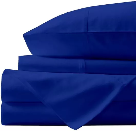 Σετ Μαξιλαροθήκες Βαμβακερές / Microfiber Μονόχρωμες 50x75cm Μπλε