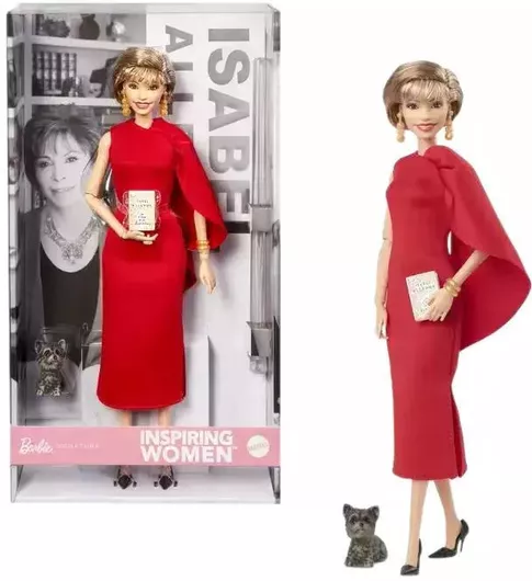Barbie Mattel Isabel Allende με Κόκκινο Φόρεμα
