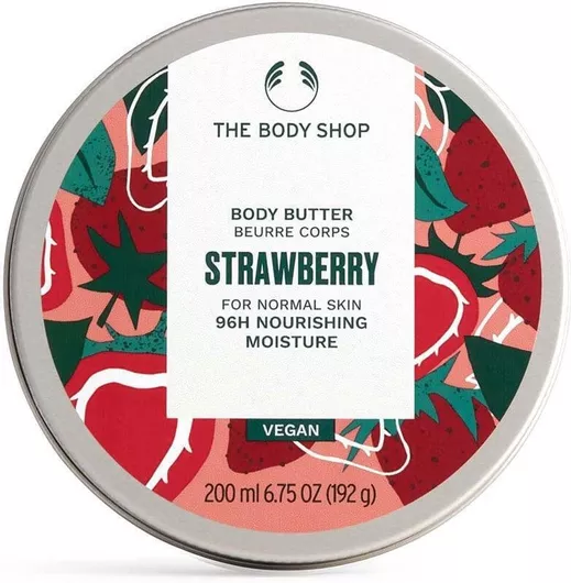 The Body Shop Strawberry 96H Moisture Butter Σώματος Ενυδατικό για Όλες τις Επιδερμίδες 50ml