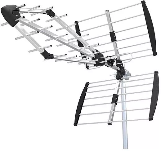 Κεραία Τηλεόρασης Nedis Εξωτερική Σύνδεση με Ομοαξονικό Coaxial Καλώδιο Μαύρο