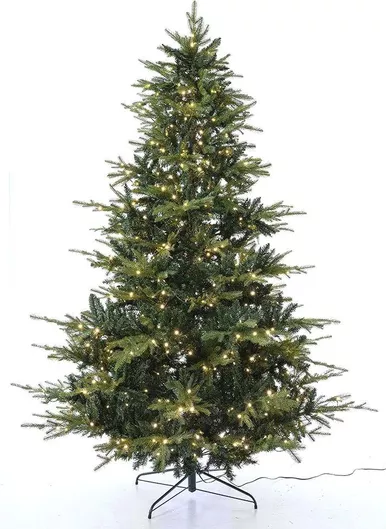 Χριστουγεννιάτικό Δέντρο Iliadis North Star Ομπρέλα με Λαμπάκια 210cm Πράσινο