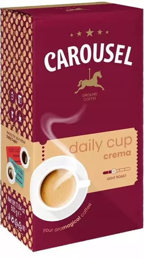 Καφές Carousel Daily Cup Crema Espresso Αλεσμένος 500gr