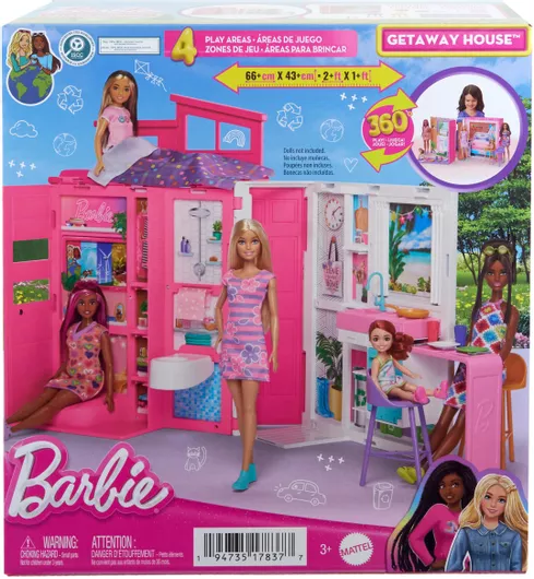 Κουκλόσπιτο Barbie Mattel Βαλιτσάκι Ροζ για 3+ Ετών