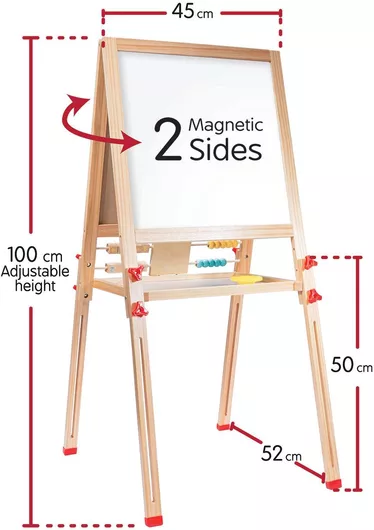 Παιδικός Πίνακας AS Magnet Box Μαγνητικός Επιδαπέδιος 2 Όψεων για 3+ Ετών