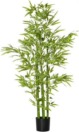 Τεχνητό Φυτό σε Γλάστρα Homcom Μπαμπού 150cm