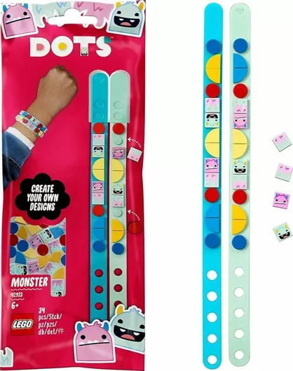 Τουβλάκια Lego Βραχιολάκια DIY Creator Monster Bracelets Dots για 6+ Ετών