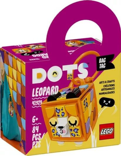 Τουβλάκια Lego Ετικέτα Τσάντας Bag Tag Leopard Dots για 6+ Ετών
