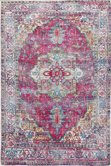 Χαλί Conceptum Hypnose WOOSONIL114 Ορθογώνιο Βαμβακερό 80x150cm Fuchsia Multi