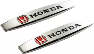 Αυτοκόλλητα Μεταλλικά Honda Σετ 2τμχ