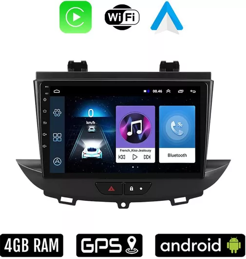 Ηχοσύστημα Αυτοκινήτου CWR-3802 για Opel Crossland X 2017 Bluetooth / GPS / USB / WiFi / Android Auto / Apple CarPlay / MP3 με Οθόνη Αφής 9"