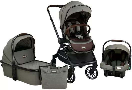 Καρότσι Μωρού Bebe Stars Mirage Ρυθμιζόμενο 3 σε 1 Πράσινο