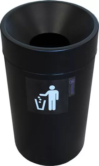 Κάδος Ανακύκλωσης Viomes Πλαστικός 28lt Μαύρος