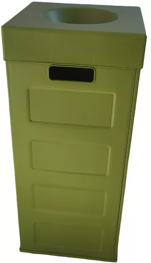 Κάδος Ανακύκλωσης Viomes Πλαστικός Cubo Recycling 1070.1 70lt Πράσινος