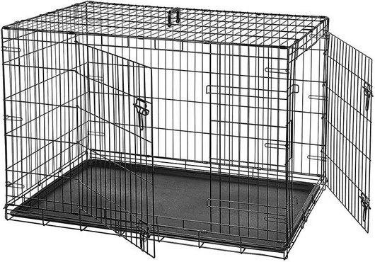 Συρμάτινο Κλουβί Σκύλου Vesta με 2 Πόρτες 60x43x50cm