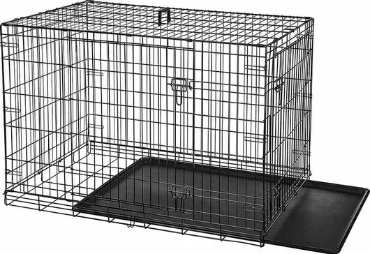 Συρμάτινο Κλουβί Σκύλου Vesta με 2 Πόρτες 60x43x50cm