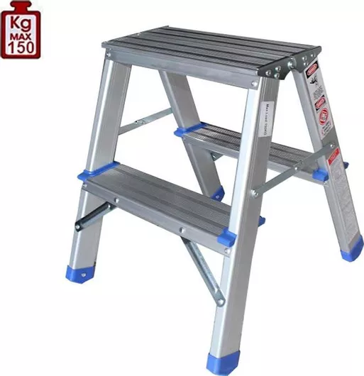 Σκάλα Αλουμινίου με 2x2 Σκαλοπάτια 45cm