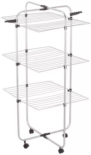 Απλώστρα Vesta Rotondo 3 Πτυσσόμενη Δαπέδου από Μέταλλο με Μήκος Απλώματος 16m