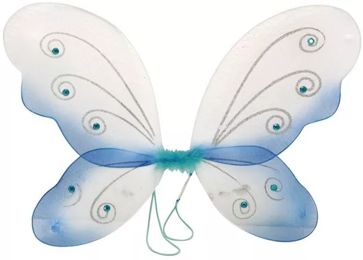 Αποκριάτικα Φτερά Πλάτης Μπλε