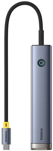 Docking Station Baseus B00052803811-02 7 in 1 USB-C με Card Reader Γκρι