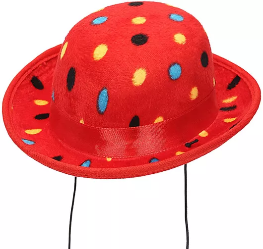 Αποκριάτικο Καπέλο Widmann Βελούδινο Πουά Κόκκινο