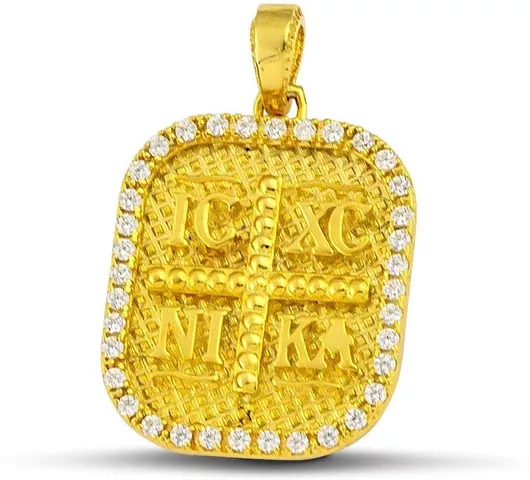 Γυναικείο Charm CT2303.004 Κωνσταντινάτο από Χρυσό 14Κ με Ζιργκόν