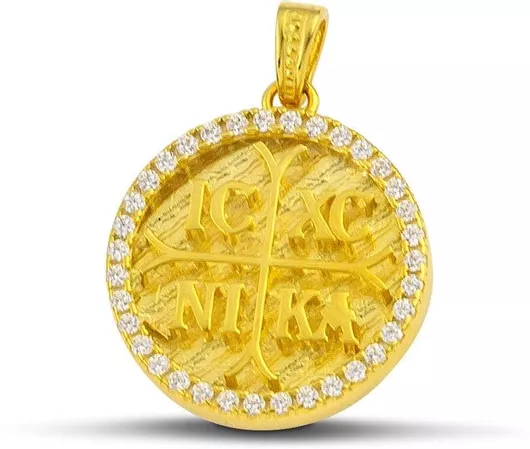Γυναικείο Charm CT2303.005 Κωνσταντινάτο από Χρυσό 14Κ με Ζιργκόν