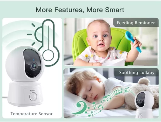 Arenti Ainanny B2 Ενδοεπικοινωνία Μωρού με Αμφίδρομη Επικοινωνία & Νανουρίσματα