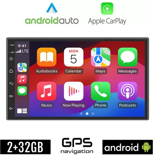 Ηχοσύστημα Αυτοκινήτου CWR-5226 Universal Bluetooth/WiFi/USB/Apple CarPlay/Android Auto με Οθόνη Αφής 7"