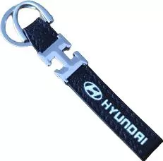 Μπρελόκ Hyundai Δερμάτινο Μαύρο
