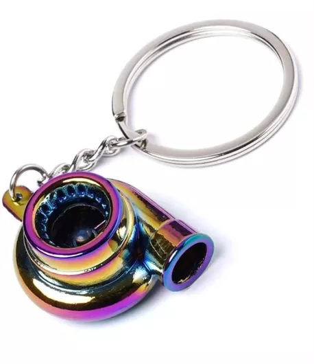 Μπρελόκ Κλειδιών Μεταλλικό με Σχέδιο Turbo