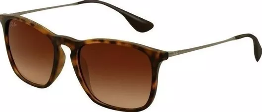 Γυαλί Ηλίου Ray Ban Chris με Καφέ Ταρταρούγα Σκελετό & Καφέ Ντεγκραντέ Φακό RB4187 856/13
