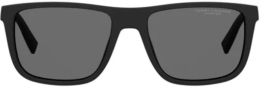 Γυαλί Ηλίου Tommy Hilfiger Ανδρικά με Μαύρο Κοκκάλινο Σκελετό & Μαύρο Polarized Φακό TH2043/S 003/M9