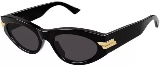 Γυαλί Ηλίου Bottega Veneta Γυναικεία με Μαύρο Κοκκάλινο Σκελετό & Μαύρο Φακό BV1189S 001