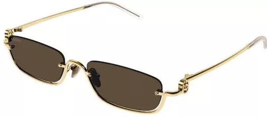 Γυαλί Ηλίου Gucci με Χρυσό Μεταλλικό Σκελετό & Μαύρο Φακό GG1278S 001