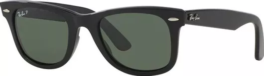 Γυαλί Ηλίου Ray Ban Wayfarer με Μαύρο Κοκκάλινο Σκελετό & Πράσινο Polarized Φακό RB2140 901/58
