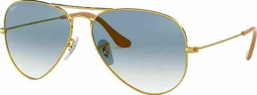 Γυαλί Ηλίου Ray Ban Aviator με Χρυσό Μεταλλικό Σκελετό & Γαλάζιο Ντεγκραντέ Φακό RB3025 001/3F