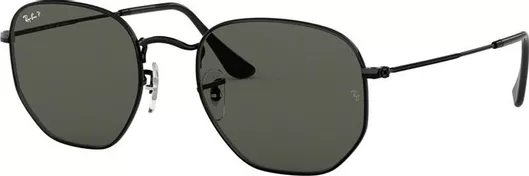 Γυαλί Ηλίου Ray Ban Hexagonal με Μαύρο Μεταλλικό Σκελετό & Πράσινο Polarized Φακό RB3548N 002/58
