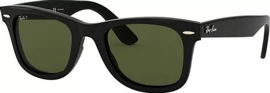 Γυαλί Ηλίου Ray Ban Wayfarer Ease με Μαύρο Κοκκάλινο Σκελετό & Πράσινο Polarized Φακό RB4340 601/58